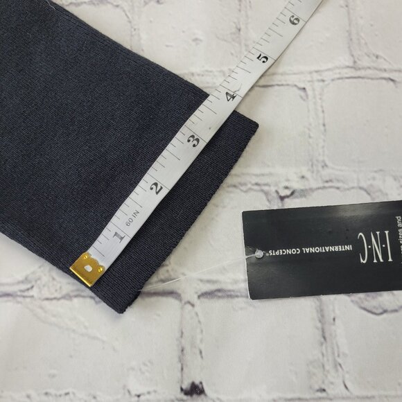 NWT INC International Concept Black boat neck sweater top with mesh detail M - Picture 6 of 11